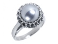 Кольцо, серебро 925,жемчуг синт,циркон 002 02 21-02514 2010 г инфо 5074w.